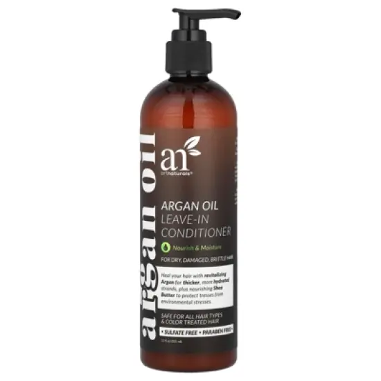 artnaturals Argan Oil Leave-In Conditioner, For Dry, Damaged, Brittle Hair, 12 fl oz (355 ml) image {3}