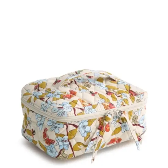 Vera Bradley Women's Outlet Cotton Essential Brush Up Cosmetic Toiletry Case image {3}