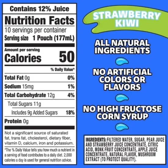 Capri Sun Strawberry Kiwi Juice Boxes - 10pk/6 fl oz Pouches image {9}