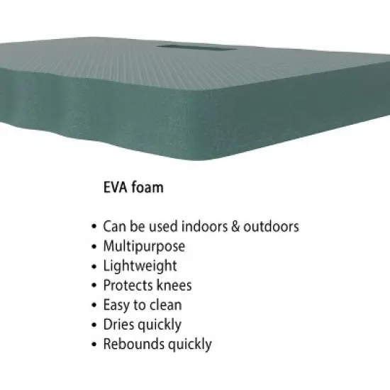 Nature Spring Kneeling Thick Garden Foam Mat - Hunter Green image {2}