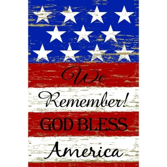 Northlight We Remember! Patriotic American Outdoor House Flag 40" x 28" image {4}
