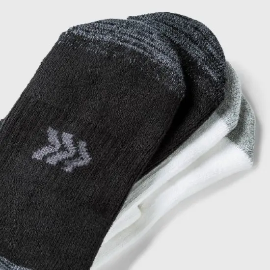 Women's Cushioned 10pk Ankle Athletic Socks - All in Motion&trade; White/Black 4-10 image {2}