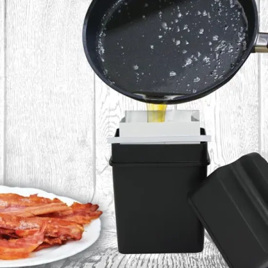 Range Kleen Fat Trapper with 2 Bags: Kitchen Dispenser & Storage Bag Organizer, Freestanding, Black image {4}