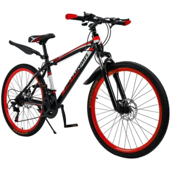Topteng 26" Mountain Bike, 24-Speed MTB with Disc Brake image {12}
