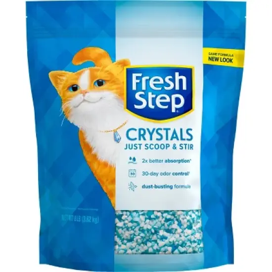 Fresh Step Crystals Premium Scented Cat Litter - 8lb image {1}