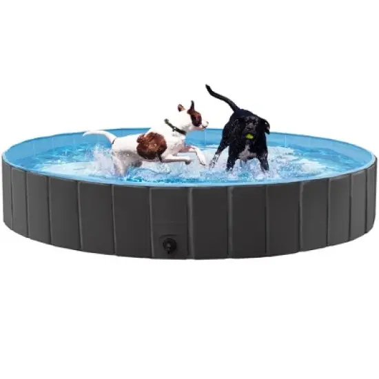 Yaheetech Foldable Pet Swimming Pool for Cats and Dogs image {1}