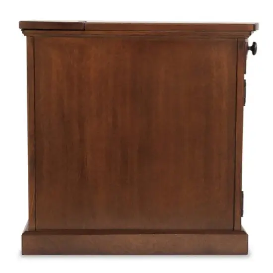 Laflorn Chairside End Side Table with USB Ports and Outlets Medium Brown - Signature Design by Ashley image {12}