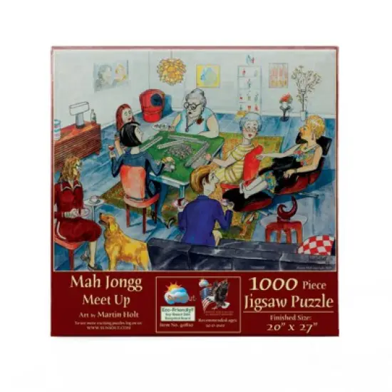 Sunsout Mah Jongg Meet Up 1000 pc   Jigsaw Puzzle 40810 image {2}