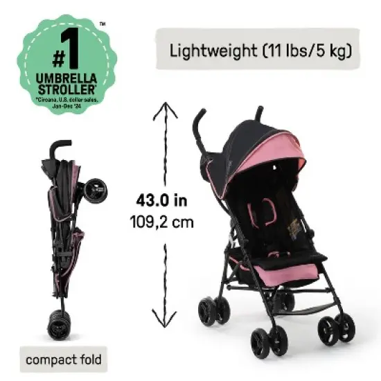 Summer by Ingenuity 3D Mini Stroller - Pink image {1}