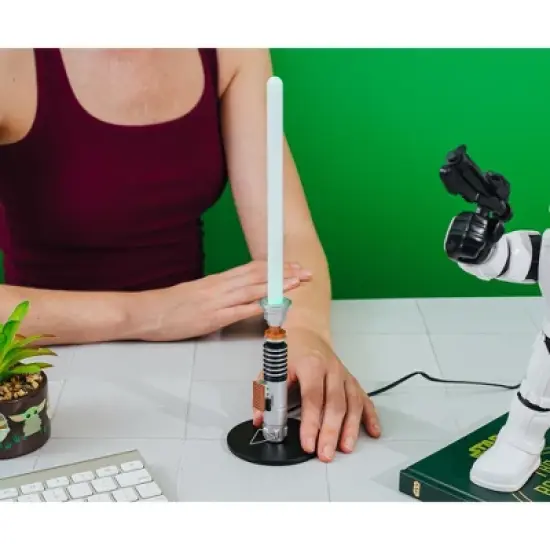 Ukonic Star Wars Luke Skywalker Green Lightsaber 12-Inch Mini LED Mood Light image {3}