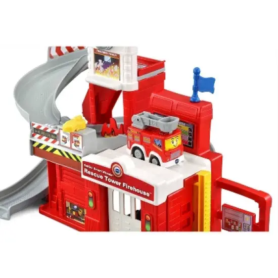 VTech Go! Go! Smart Wheels Race & Rescue Firehouse Track Set image {8}