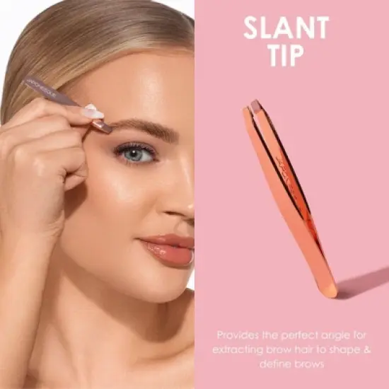 JAPONESQUE Pointed-Slant & Slant Tweezers - Rose Gold image {5}