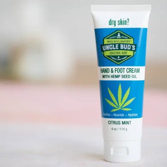 Uncle Bud's Hemp Hand and Foot Cream Citrus & Mint - 4oz image {4}