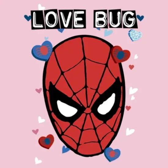 Girl's Marvel Spider-Man Candy Heart Love Bug T-Shirt image {1}