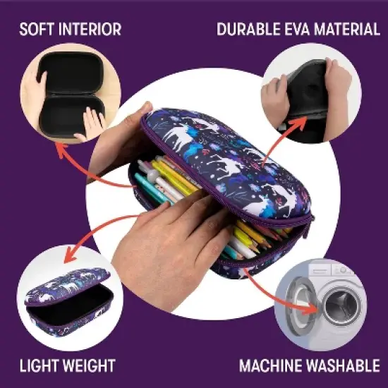 ZIPIT Unicorn Pencil Case, Pencil Box for Girls image {1}