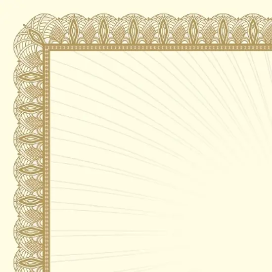Masterpiece Studios Value Certificates 8.5" x 11" Metallic Gold 100/Pack (961035S) image {1}