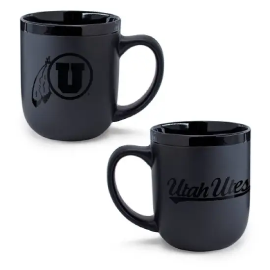 NCAA Utah Utes 12oz Ceramic Coffee Mug - Black image {2}
