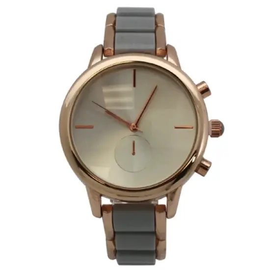 OLIVIA PRATT WOMENS TWO TONE MATTE AND SHINY BRACELET WATCH image {6}