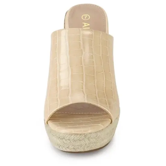 Allegra K Women's Espadrilles Wedges Sandals image {1}