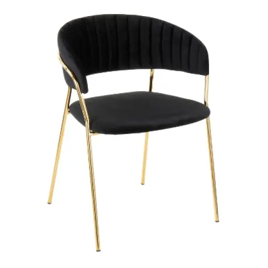 Set of 2 Tania Contemporary Glam Chairs - LumiSource image {2}