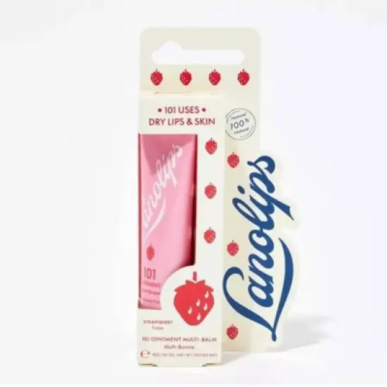 Lanolips Ultra Healing 101 Ointment Multi-Balm - Strawberry - 0.35oz image {3}