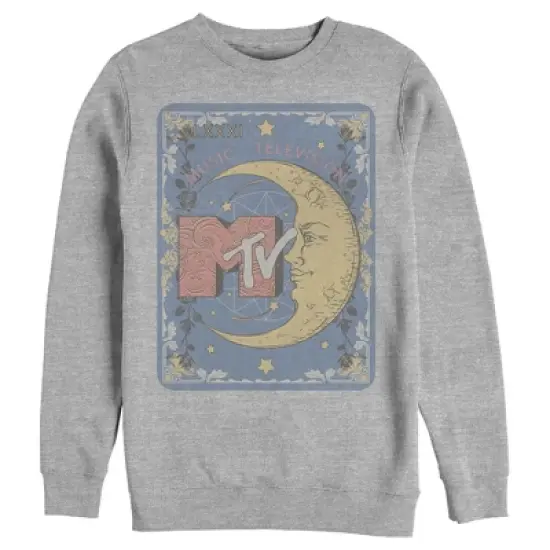 Men's MTV Moon Line Drawing Logo Sweatshirt image {2}