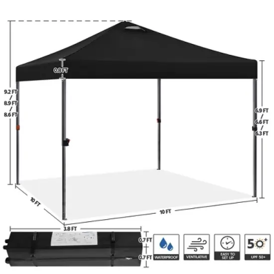 Yaheetech 10&times;10 FT Portable Pop Up Canopy Tent with Roller Bag image {2}