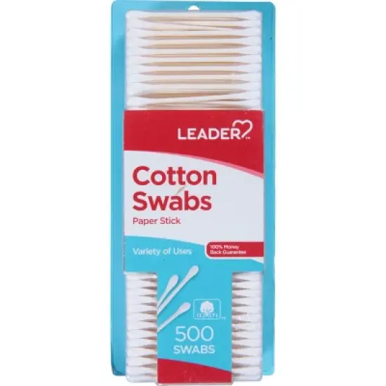 Leader Paper Stick Cotton Swabs 500 ct image {5}