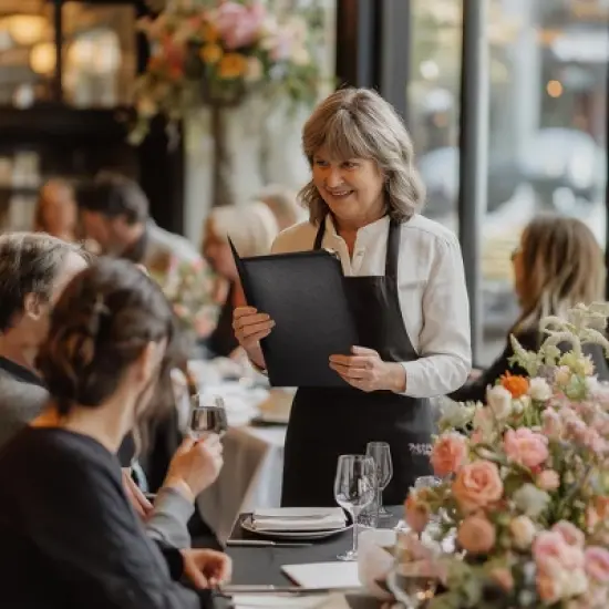 WeChef 10 Pack Restaurant Menu Covers 8.5 x 11" Book Style 8 Views Clear Cafe Black image {6}