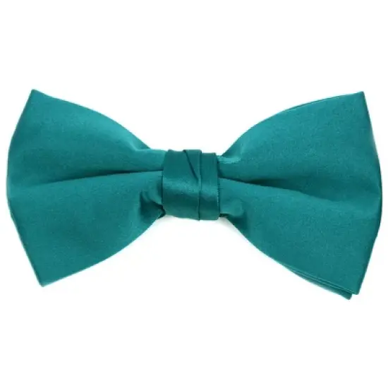 Young Boy's Pre-tied Clip On Bow Tie - Formal Tuxedo Solid Color image {41}