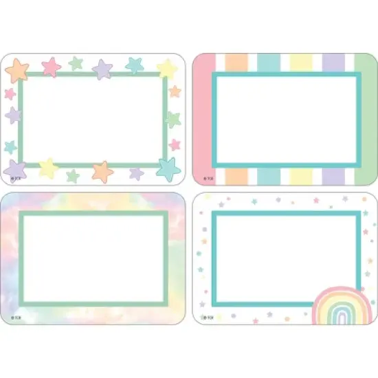 Teacher Created Resources&reg; Pastel Pop Name Tags / Labels Multi-Pack, 36 Per Pack, 6 Packs image {4}