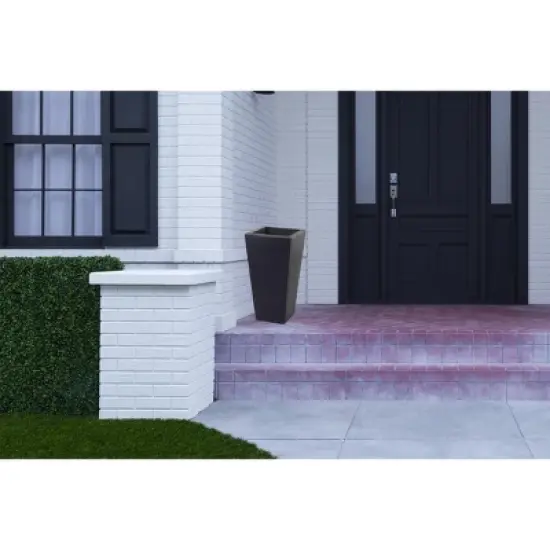 Crescent Garden 13" Wide Bowery Square Planter Pots image {2}