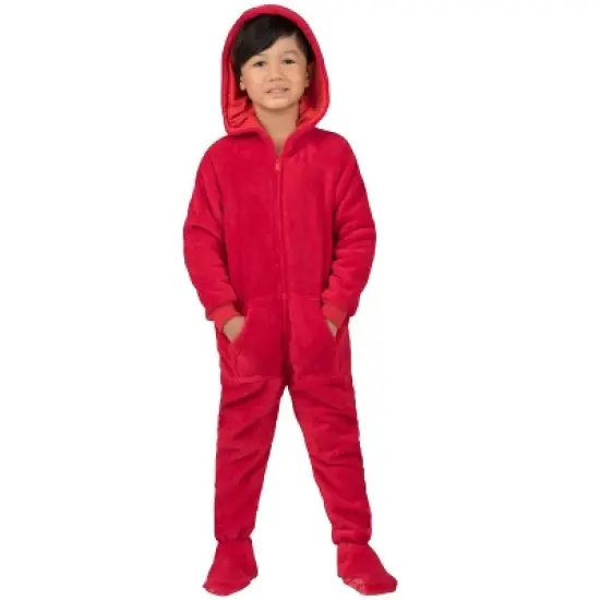 Footed Pajamas - Heatwave Toddler Hoodie Chenille Onesie image {2}