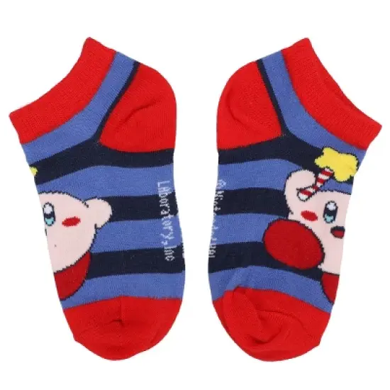 Kirby Character Art 6-Pack Youth Ankle Socks With Chenille Elements image {5}