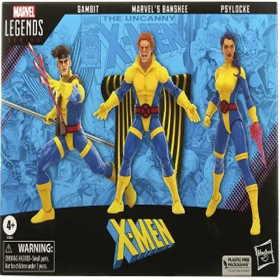 Banshee, Gambit and Psylocke 6-Inch Scale Three-Pack | The Uncanny X-Men | Marvel Legends 60th Anniversary Action figures image {2}