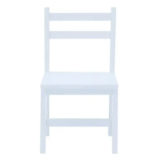 Fantasy Fields -  Kids wooden Desk & Chairs set with shelves on the side  - White image {2}