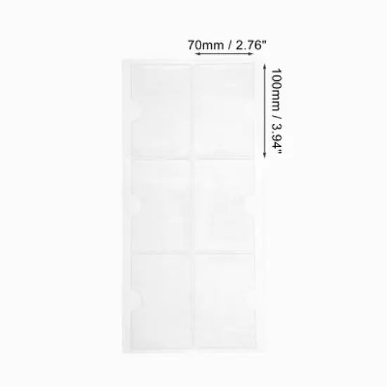 Horizontal Label Holder 3.94"x2.76" Clear 30 Pcs image {1}