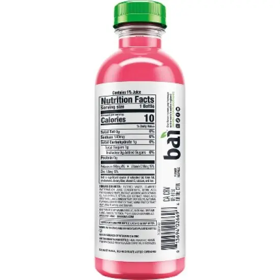Bai Kula Watermelon Antioxidant Water - 18 fl oz Bottle image {6}