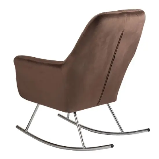 Gift Mark Deluxe Adult Rocking Chair with Chrome Legs image {2}