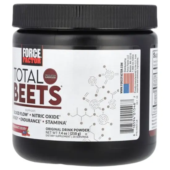 Force Factor Total Beets&reg;, Original Drink Powder, Pomegranate Berry, 7.4 oz (210 g) image {2}
