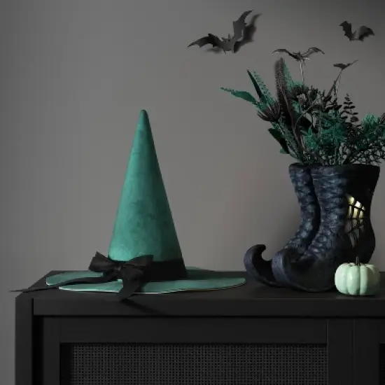 12" Witch Hat Tabletop Halloween Decorative Prop - Hyde and EEK! Boutique&trade; image {1}