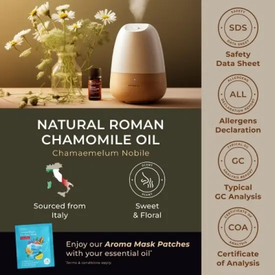 Gya Labs Roman Chamomile Essential Oil- 0.34 Fl Oz - image {5}