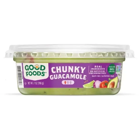 Good Foods Chunky Traditional Guacamole - 7oz image {1}