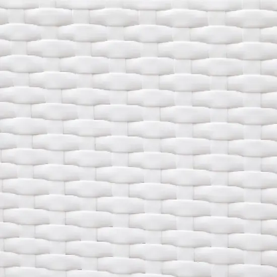 Alertis Patio Wicker Bench - White - miBasics image {2}