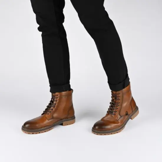 Vance Co. Denver Tru Comfort Foam Plain Toe Lace-up Ankle Boot image {8}