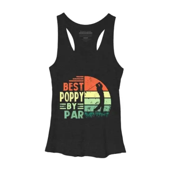 Women's Design By Humans Best Poppy by Par By JeilJersey Racerback Tank Top image {2}