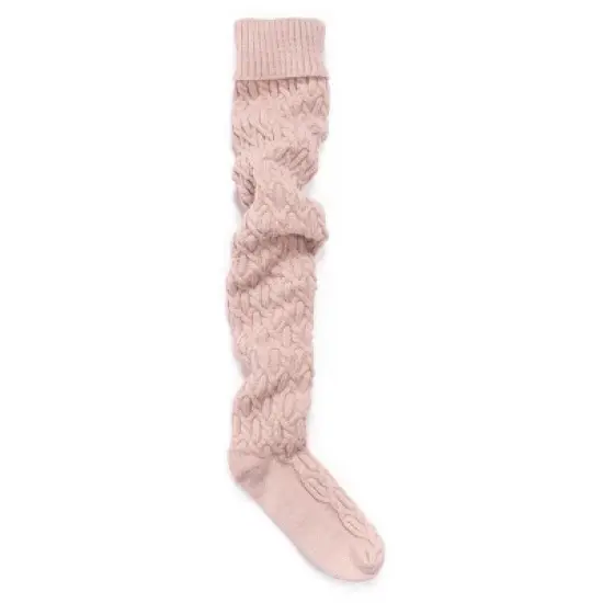 MUK LUKS Women's Chunky Cable Over the Knee Socks image {4}