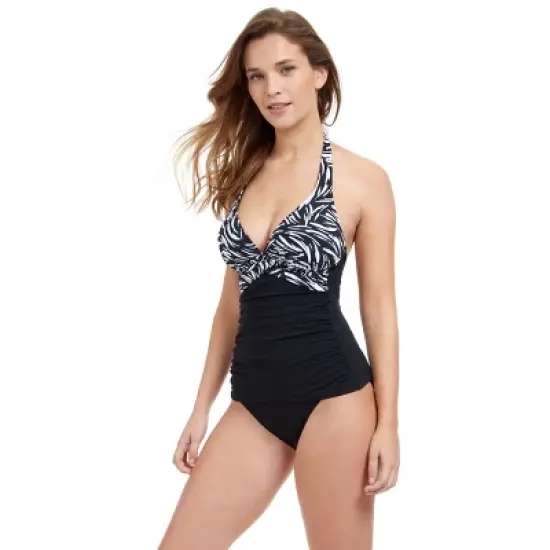 Profile by Gottex Black Swan Halter Tankini image {2}