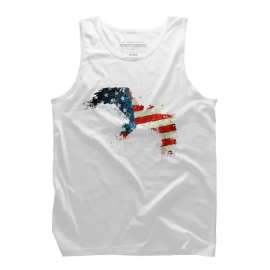 Men's Design By Humans M'erica Eagle 2 By designpro44 Tank Top image {3}