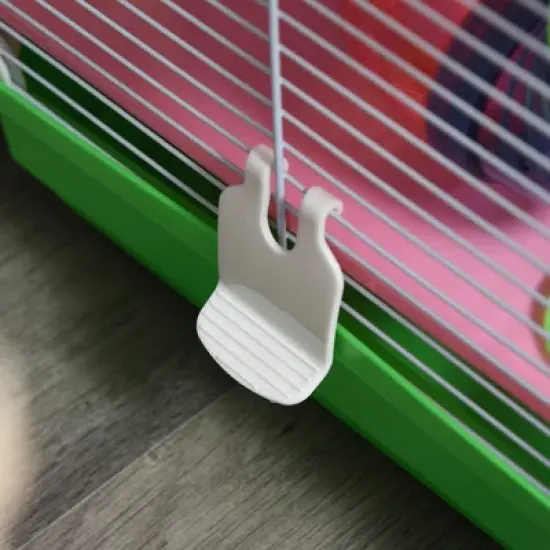 PawHut 5-Tier Hamster Cage Rodent Gerbil Habitat Habitat Metal Wire with Water Bottle, Food Dishes, Interior Ladder, Tube image {7}